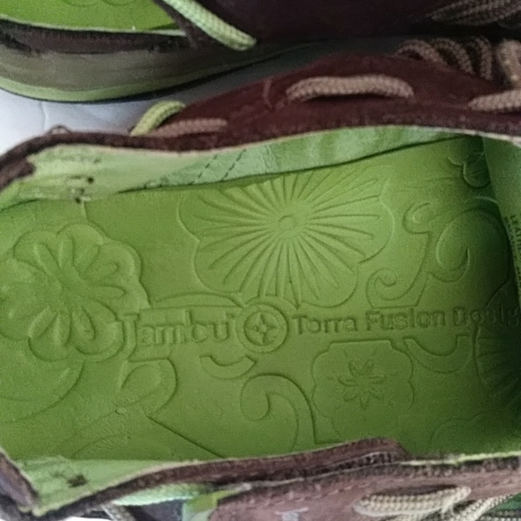 Jambu So Cal Water Savvy Leather Sneakers 9.5M Brown Green - Picture 10 of 15